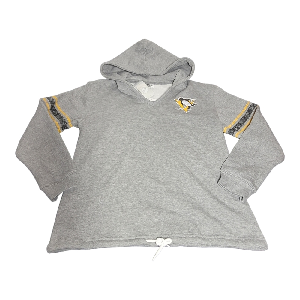 Pittsburgh Penguins Gray NHL Hoodie Hockey Women's Sz S B56